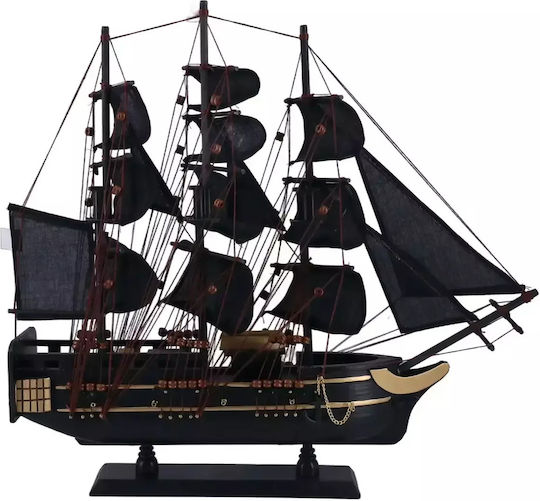 Corabie Pirați Decorativă din Lemn Black Pearl 50cm
