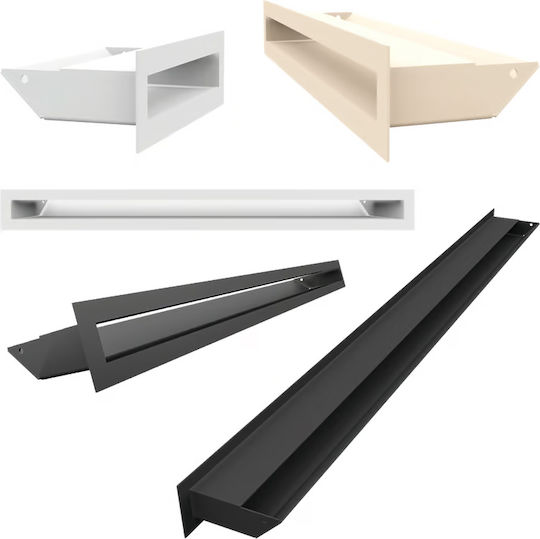 Kratki LUFT/9/100/45S/Κ Ορθογώνια Περσίδα Τζακιού 100x9cm Μπεζ