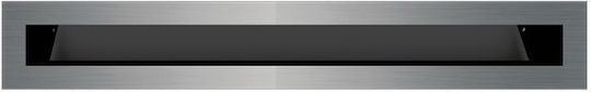 Kratki luft 6 40 45S SZ Perdea de aer pentru șemineu dreptunghiulară Perdea de aer pentru șemineu 40x6cm Inox