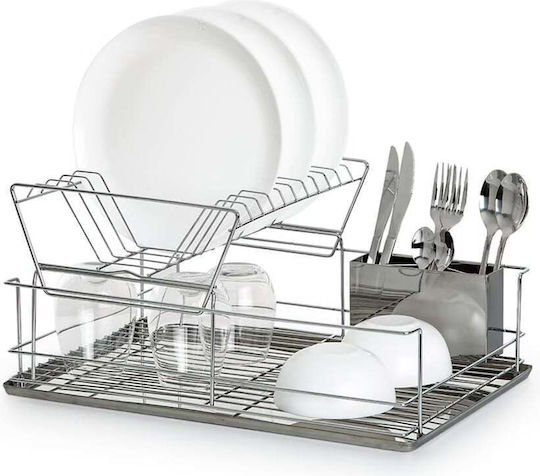 5Five Στραγγιστήρι Νεροχύτη Inox Γκρι 47x32x22cm 5Five Στραγγιστήρι Νεροχύτη Inox Γκρι 47x32x22cm
