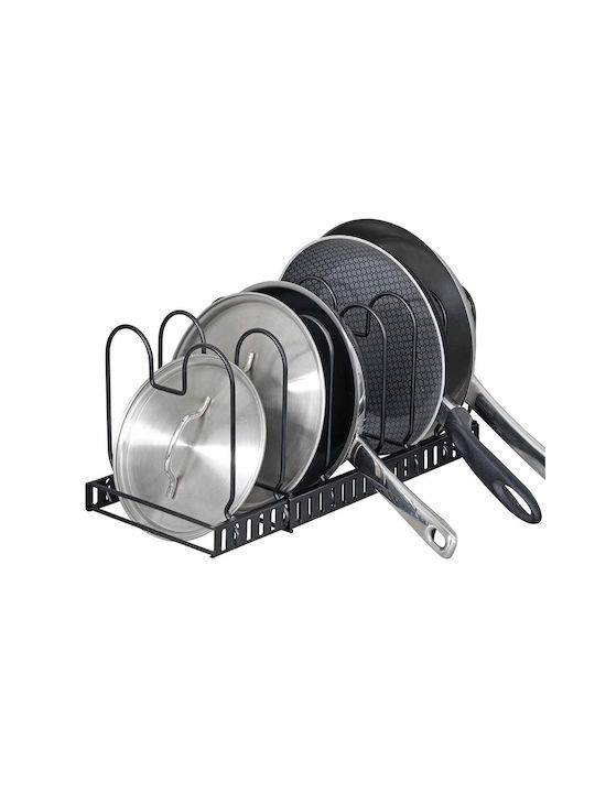Wenko Metal Base for Pots & Pans 57x18x18cm Black