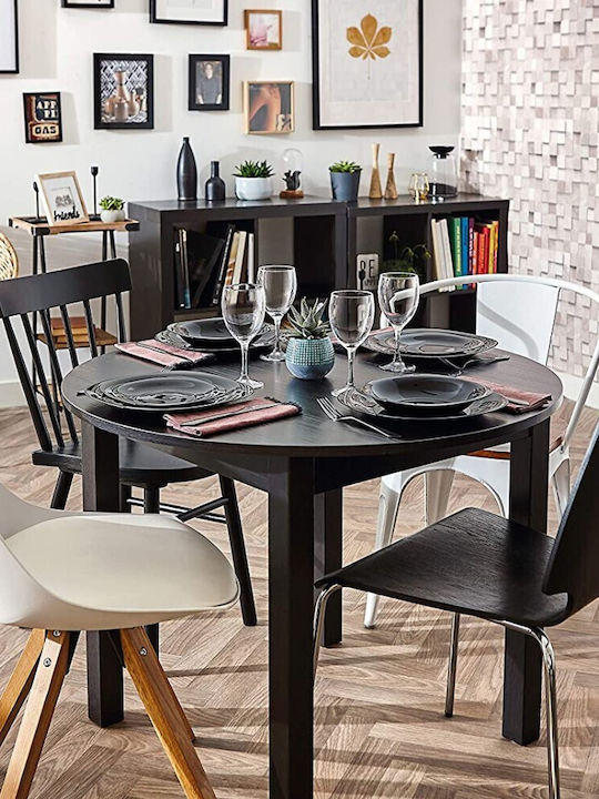Luminarc Carine Black Porcelain Dinnerware Set 18pcs