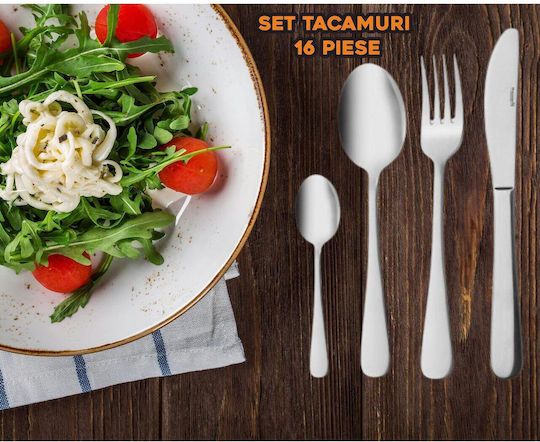 Hausberg Set de Tacâmuri Inoxidabil Argintiu 16buc