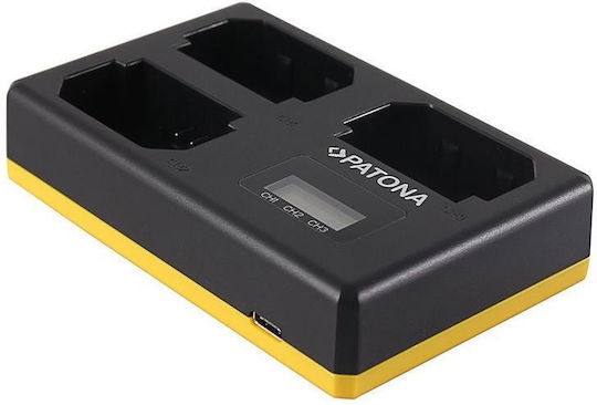 Patona Triple Battery Charger Compatible with Sony