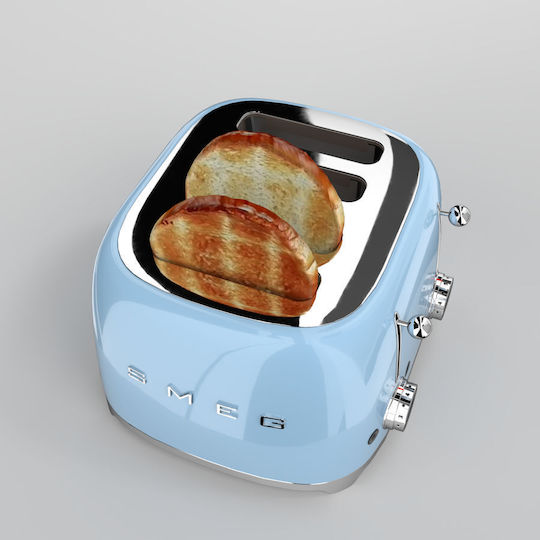 Smeg Toaster 4 Slots 2000W Blue