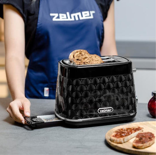 Zelmer ZTS8010 Тостер Двуместна 930W Черен