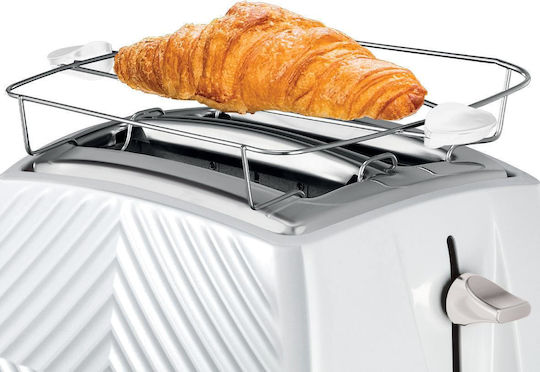 Russell Hobbs Groove Toaster 2 Slots 850W White