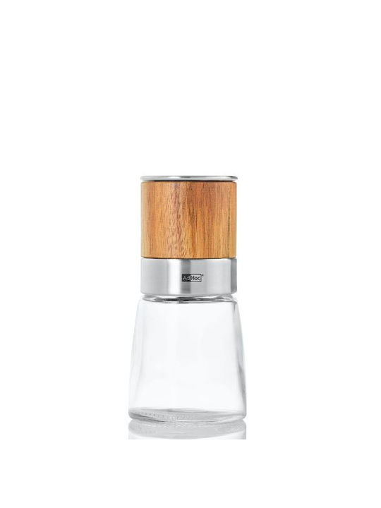 Ad Hoc Acacia Handbuch Gewürzmühlen Glas in Braun Farbe 13.5cm 1Stück