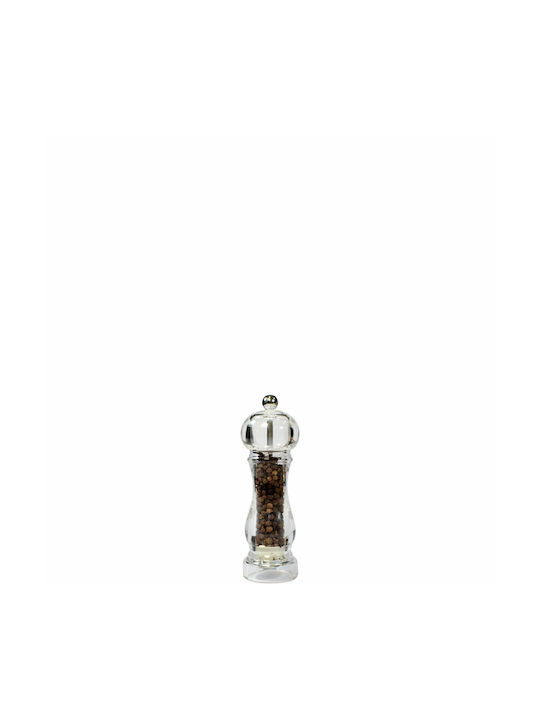 Bisetti Capri Manual Plastic Pepper Mill 16.5cm Transparent