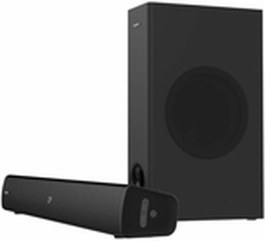 Creative Stage V2 Soundbar 2.1 Bluetooth και HDMI 80W με Τηλεχειριστήριο Μαύρο