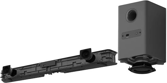 Philips Soundbar 2.1 Bluetooth και HDMI 120W με Ασύρματο Subwoofer και Τηλεχειριστήριο Γκρι TAB5309/10