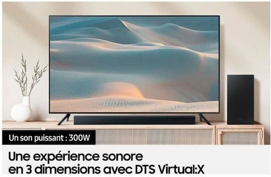 Samsung Саундбар 2.1 Bluetooth 25W с Безжичен Субуфер и Дистанционно Черен HW-C450/EN