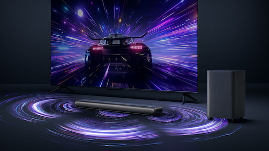 TCL S643WE Soundbar 240W 3.1 Bluetooth με Ασύρματο Subwoofer και Τηλεχειριστήριο Μαύρο