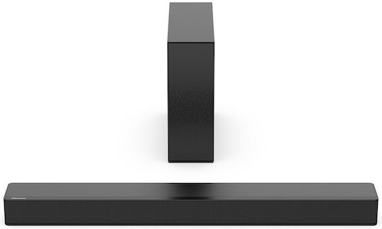 Hisense Soundbar 2.1 Bluetooth και HDMI 120W με Ασύρματο Subwoofer Μαύρο HS2100