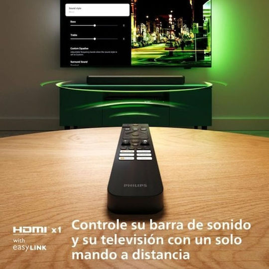 Philips Tab5109 Soundbar 2 Bluetooth și HDMI 120W cu Telecomanda Gri