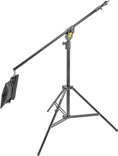 Manfrotto Combi-boom Stand Black Aluminium With Sandbag Τρίποδο Φωτισμού για Studio