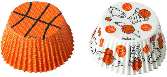 Decora Basketball Champions Cupcake Cases Oven Confectionery Accessories Paper 5x5cm 36pcs