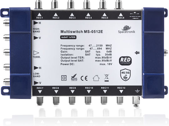 Spacetronik Multiswitch Accesorii Satelit MS0512E
