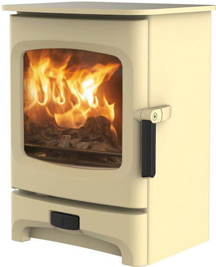 Charnwood Aire 3 Store Stand Ceramică Soba pe lemne Încălzitor de aer 3.7kW Migdale