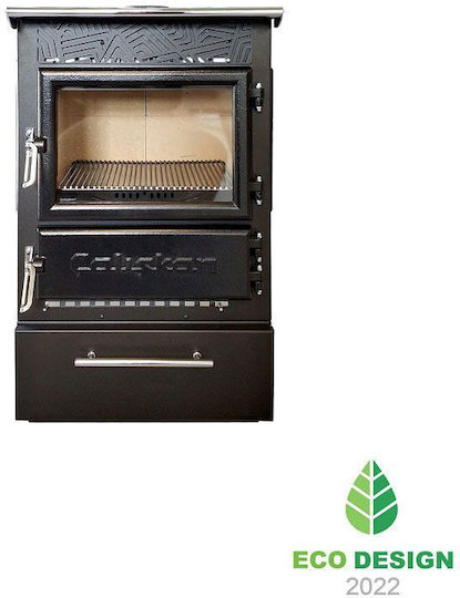 Panthermica 305-3D Steel Wood Stove 12.5kW Gray