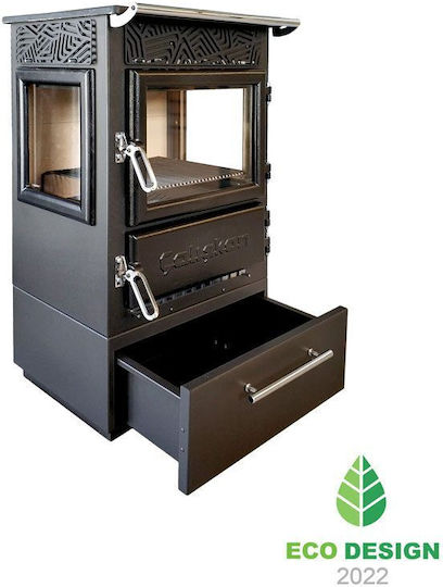 Caliskan 305-3D Χαλύβδινη Ξυλόσομπα 12.5kW Γκρι