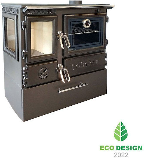 Caliskan 214-3D Χαλύβδινη Ξυλόσομπα 6.4kW Γκρι