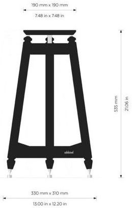 Solidsteel Speaker Stands SS-5 in Black Color