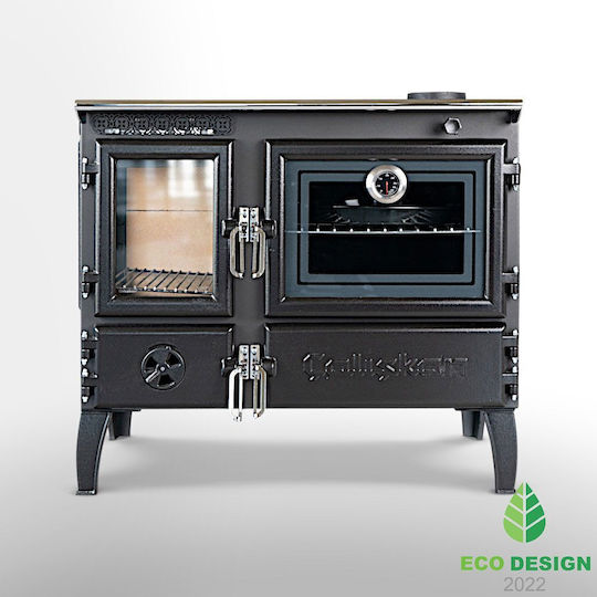 Caliskan 214-3D Χαλύβδινη Ξυλόσομπα 6.4kW Γκρι