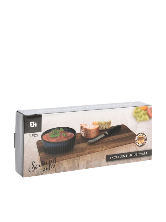Excellent Houseware Wooden Serving Platter 1.2cm