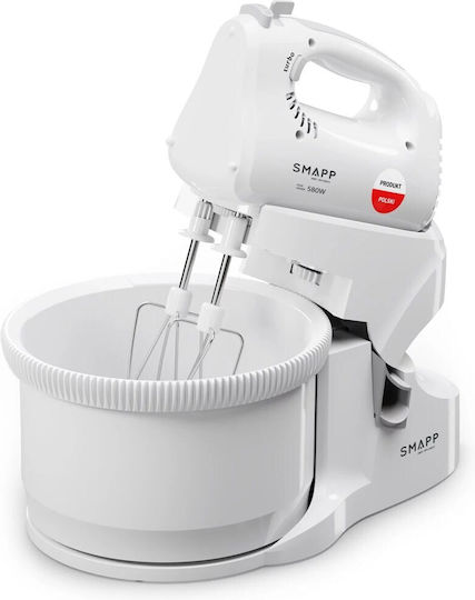 Smapp Smapp 451.6 Μίξερ με Πλαστικό Κάδο 3.3lt Λευκό 580W