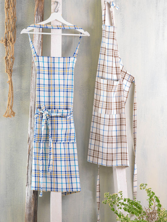 Rythmos Provence Apron Blue 85x60cm