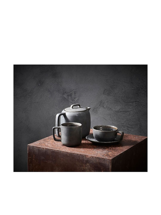 Salt & Pepper Τσαγιέρα Πορσελάνης Μαύρη 365ml
