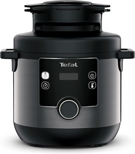 Tefal Turbo Cuisine And Fry Multifunktionskocher 1200W mit Kapazität 7.6Es Silber