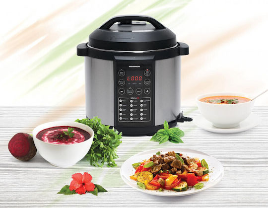 Heinner Πολυμάγειρας 1000W με Χωρητικότητα 3.8lt Μαύρος