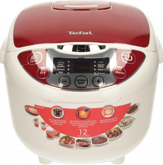 Tefal Fuzzy Logic Πολυμάγειρας 600W με Χωρητικότητα 5lt Λευκός