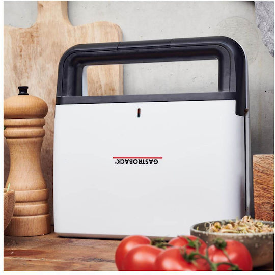 Gastroback Sandwich Maker pentru 2 Sandvișuri 750W Albă