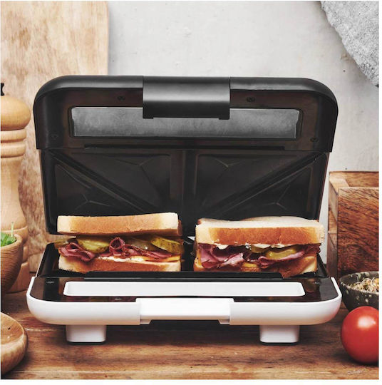 Gastroback Sandwich Maker pentru 2 Sandvișuri 750W Albă