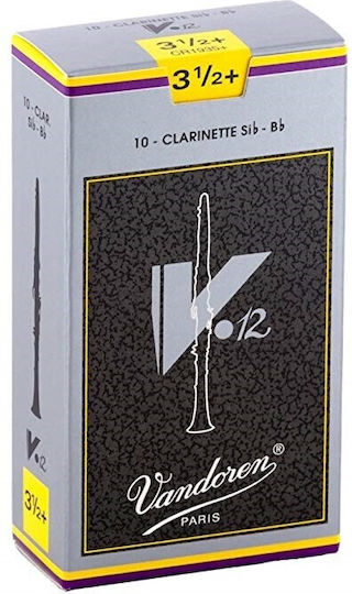 Vandoren Bb Clarinet V.12 Reeds Strength 3.5 Καλάμι 1τμχ