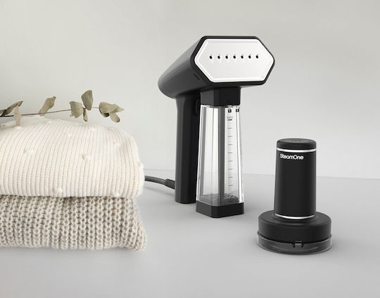SteamOne Aparat de călcat cu abur pentru haine de Mână 1800W cu rezervor 140ml Negru