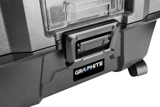 Graphite Wiederaufladbarer Staubsauger Feststoffe Ohne Ladegerät und Batterie mit Kunststoff Behälter 10Es