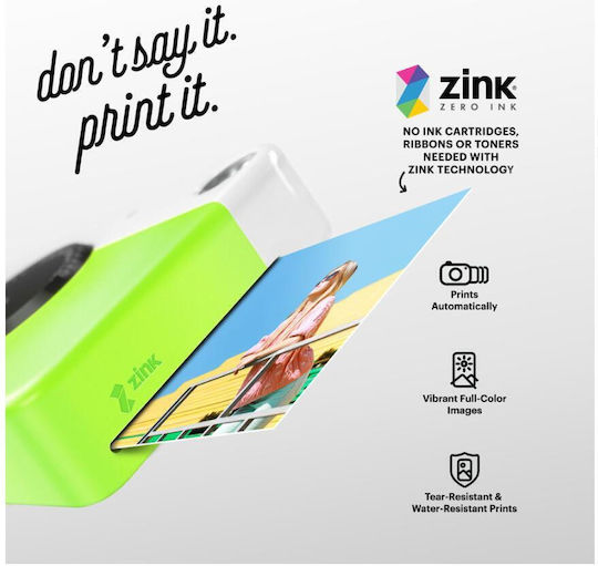 Kodak Printomatic Instant Φωτογραφική Μηχανή Green