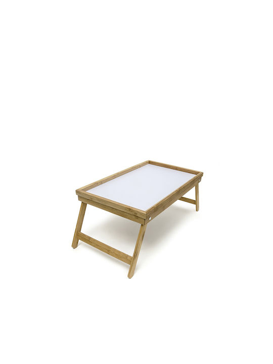 BigBuy Bamboo Δίσκος Κρεβατιού 50x22x30cm
