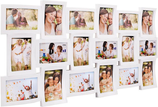 Multi Montare Pe Perete 18 Fotografii Plastic Cu Rama Foto Albă