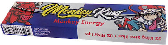 Monkey King Energy King Size Slim Rolling Papers with Tips