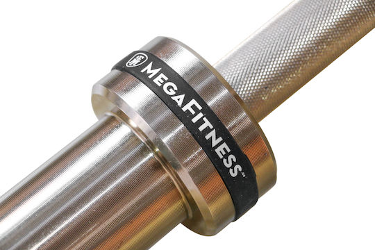 MegaFitness Ίσια Μπάρα Ολυμπιακού Τύπου Φ50 20kg Μήκους 220cm χωρίς Κολάρα