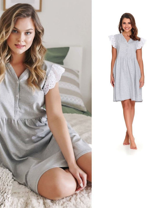 EasyMum Nightdress with Maternity Robe & Nursing Melange