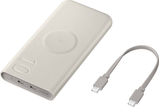 Samsung U2510 Power Bank 10000mAh 25W with 2 USB-C Ports Power Delivery Beige