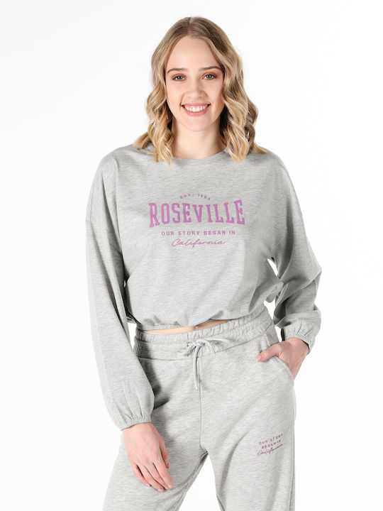 Lang Damen Sweatshirt Gray