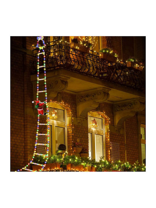 Santa Claus Ladder Christmas Lights 1.5m RGB Christmas Deco Ladder Lights