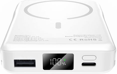 Tech-Protect PB31 Lifemag MagSafe Power Bank 10000mAh Λευκό